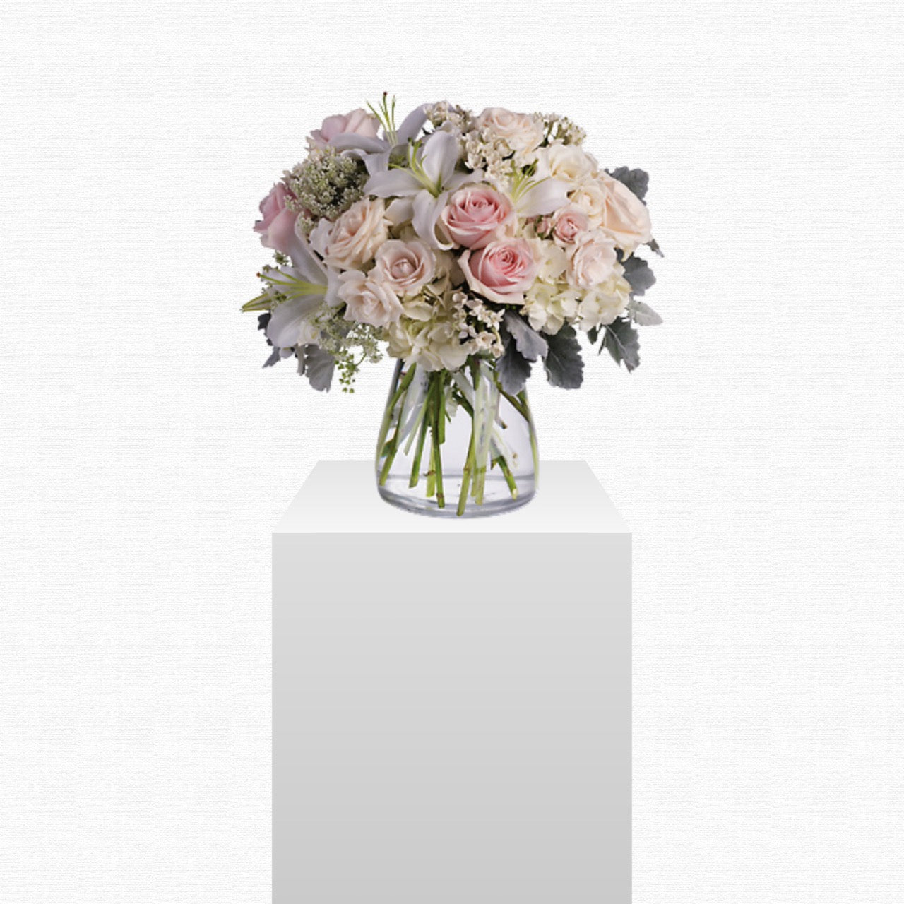 Pink and white pastel flower arrangement - Beautiful Whisper by Historic Dade City Florist