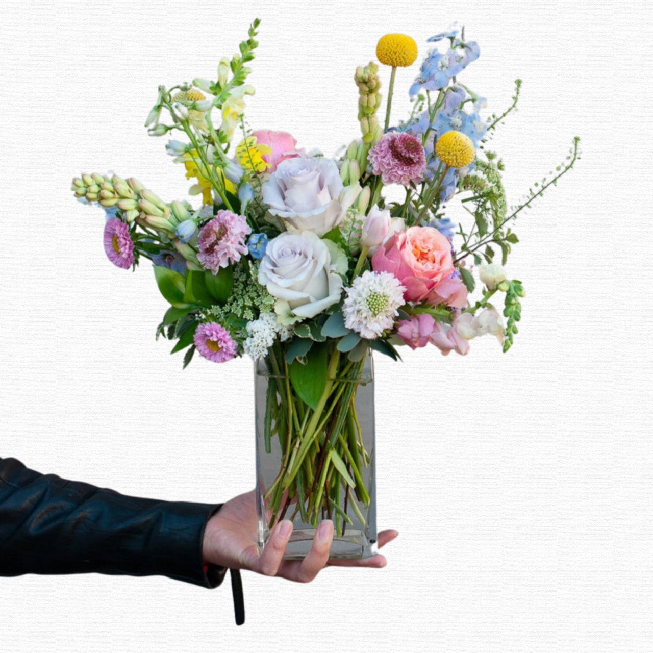 Pink and peach spring flower arrangement - Garden Party by Historic Dade City Florist